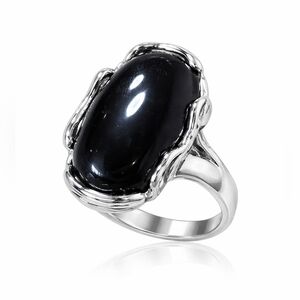 Make a Statement Ring, NWT Black And Silver,  Size 7
